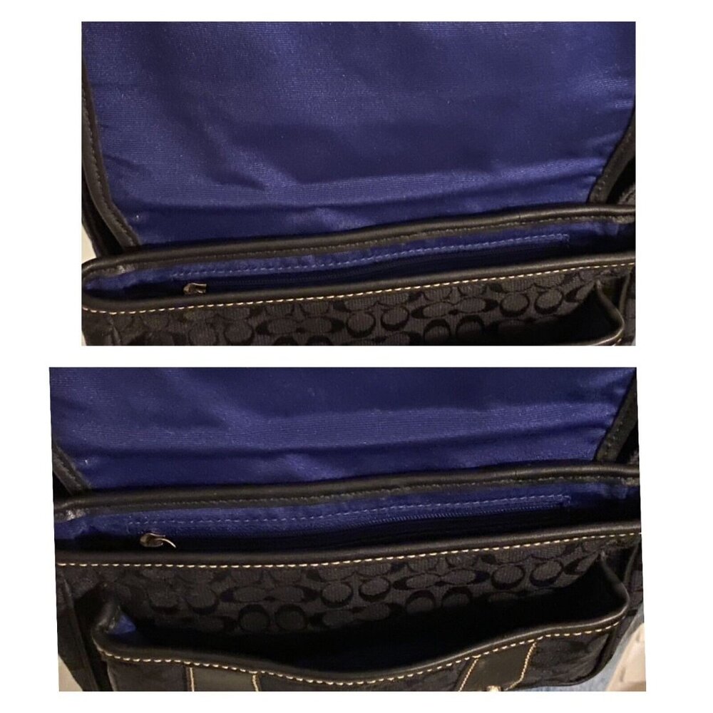 COACH BELT BAG FANNY PACK IN SIGNATURE MINI "C" JACQUARD FABRIC & LEATHER BLACK - Picture 9 of 12